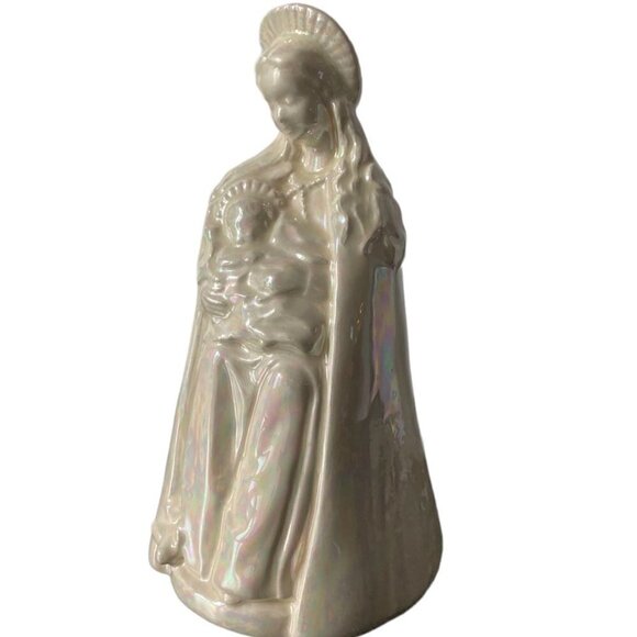 Catholic Home Decor Ceramic Mother Mary  Jesus Religious Figurine - Picture 2 of 5